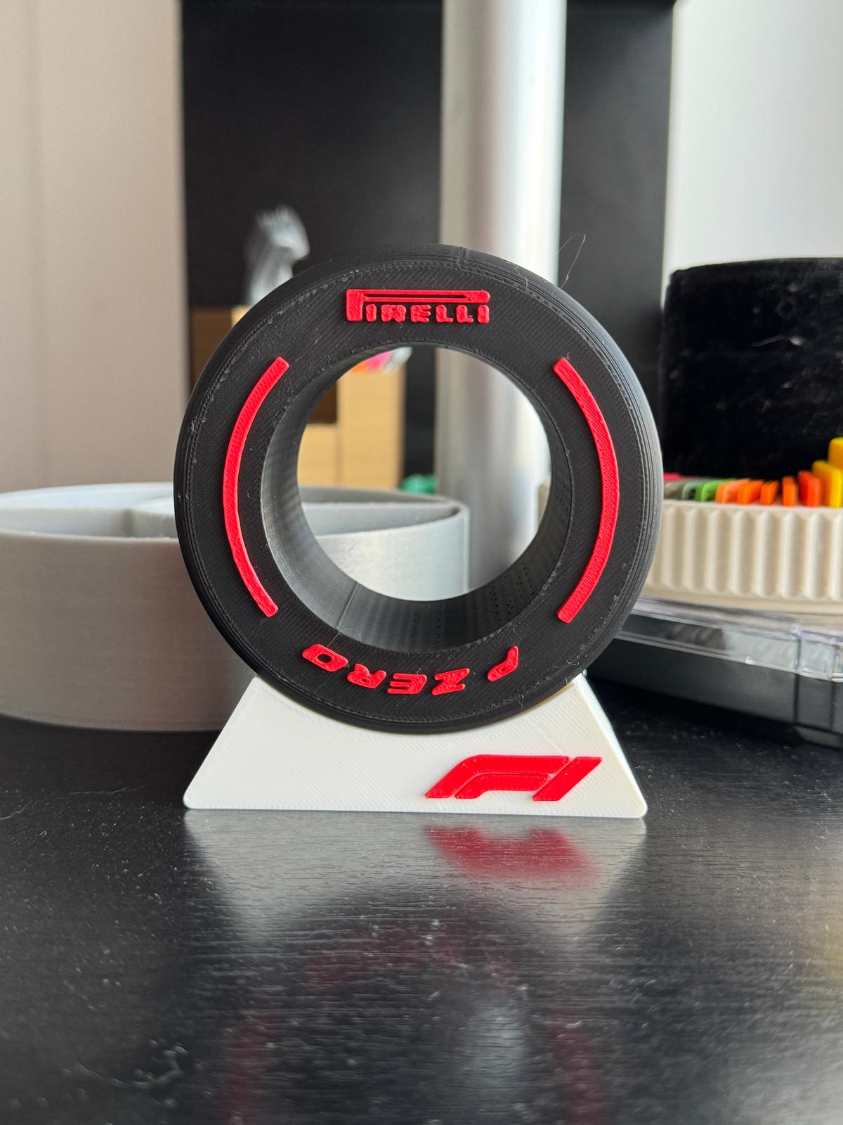 Custom F1 tire shaped stand 🏎️